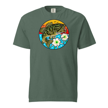Shoal Bass w/ Lillies Comfort Colors Unisex garment-dyed heavyweight t-shirt
