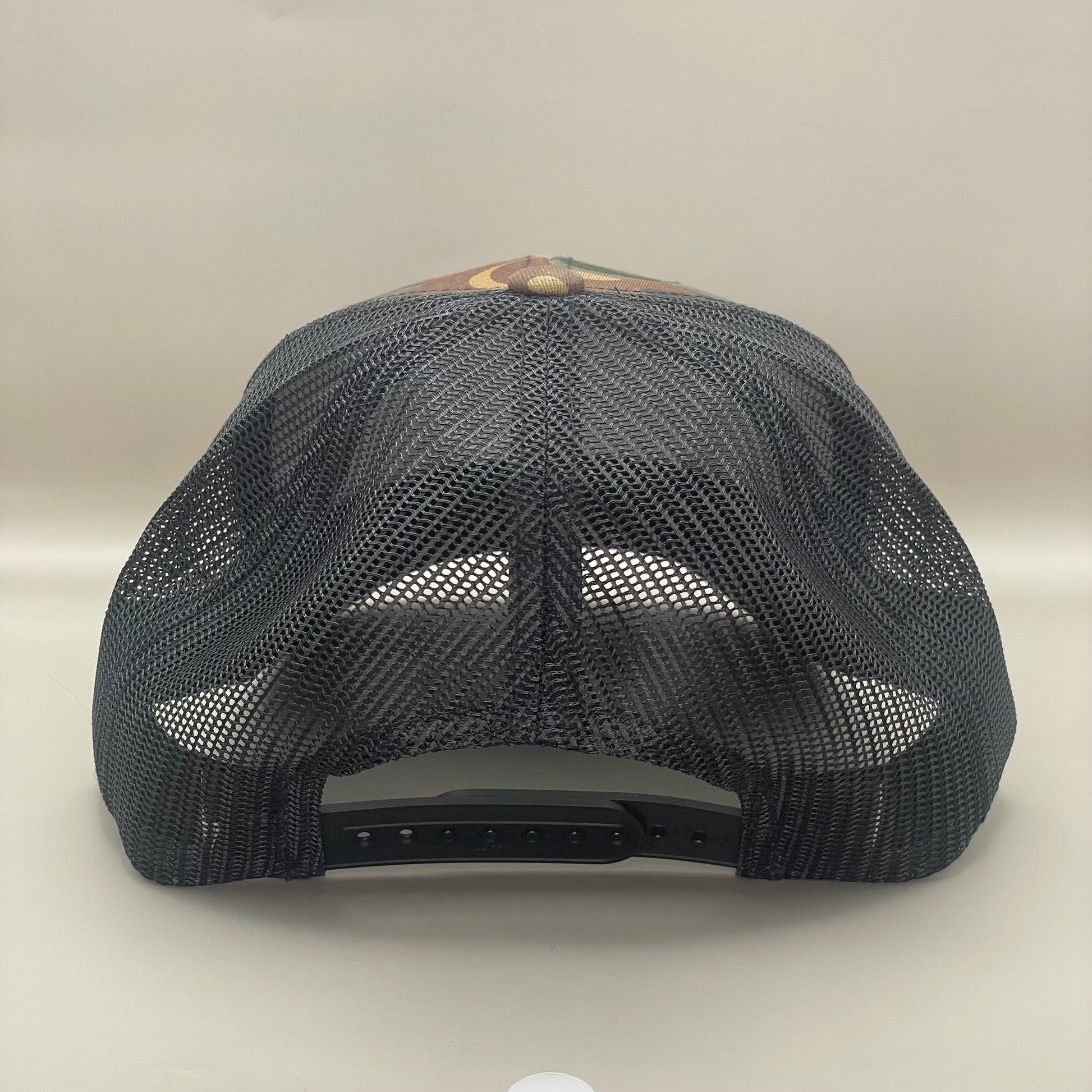 Shoal Bass Classic Trucker Hat Camouflage back view Fishing Hat