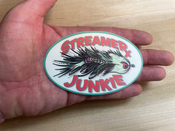 STREAMER JUNKIE Rx Vinyl Flyfishing Sticker