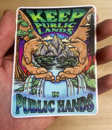 Keep Public Lands in Public Hands sticker / slap on premium weatherproof vinyl.