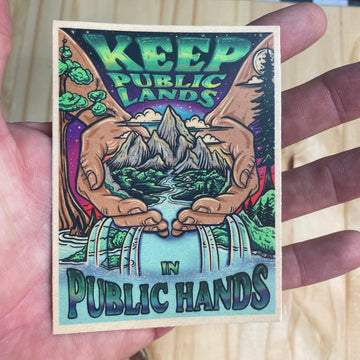 Keep Public Lands in Public Hands sticker / slap on premium weatherproof vinyl.