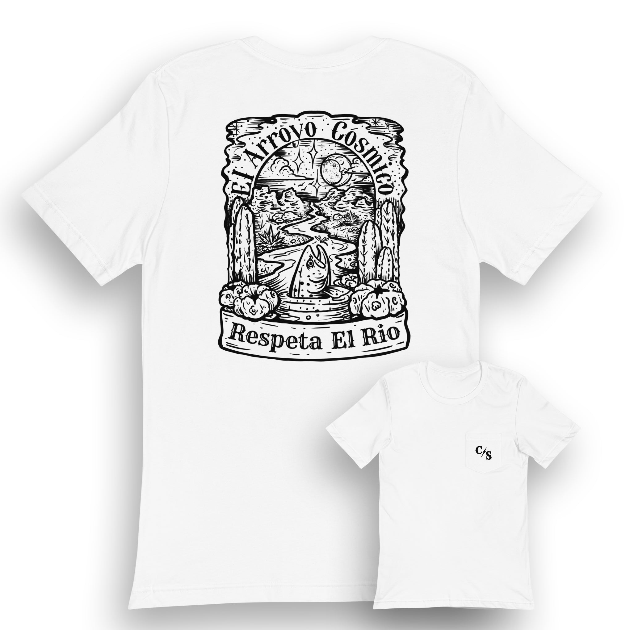 "Respeta El Rio" Comfort Colors Unisex garment dyed pocket t-shirt