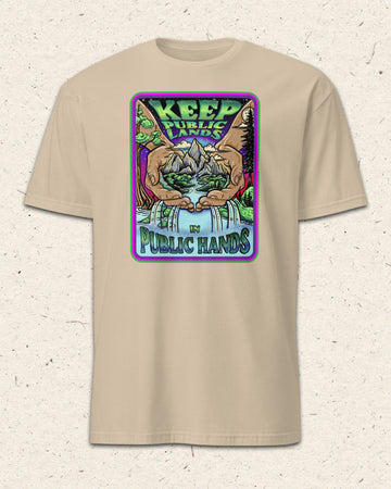 "Keep Public Lands in Public Hands" Softstyle Short-Sleeve Unisex T-Shirt COSMIC EDITIONS