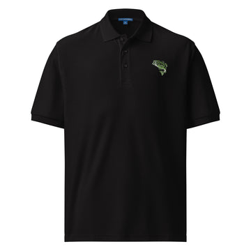Men's Embroidered Black Bass Premium Polo
