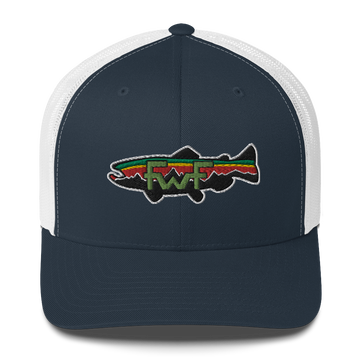 FWF Lucky Fishing Hat  (Fish Whistle Friendly) Retro Style LowPro Trucker Hat