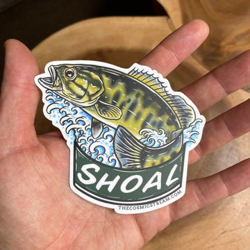 SHOAL Bass Skoal Can Fishing Sticker / Slap - thecosmicstream
