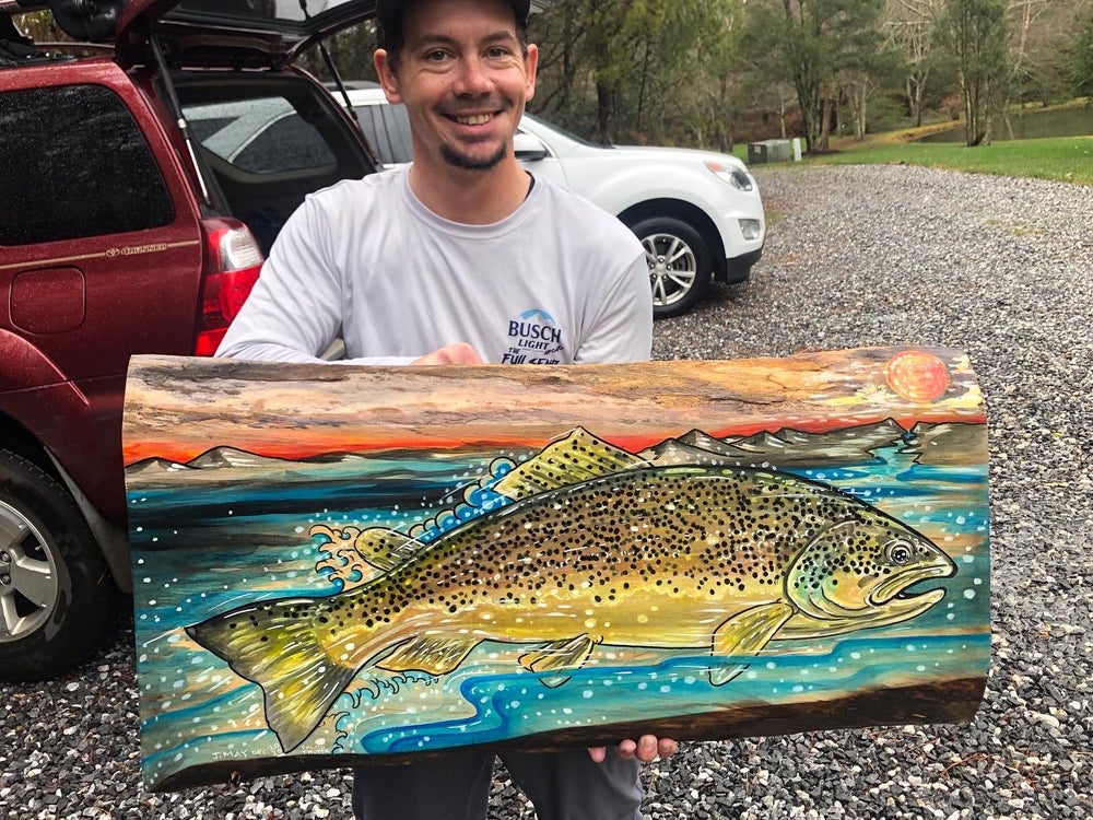 Custom wood cutout Fish Paintings by Commission  (DEPOSIT ONLY) - thecosmicstream