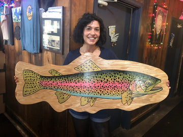 Custom wood cutout Fish Paintings by Commission  (DEPOSIT ONLY) - thecosmicstream