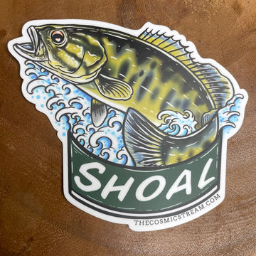 SHOAL Bass Skoal Can Fishing Sticker / Slap - thecosmicstream