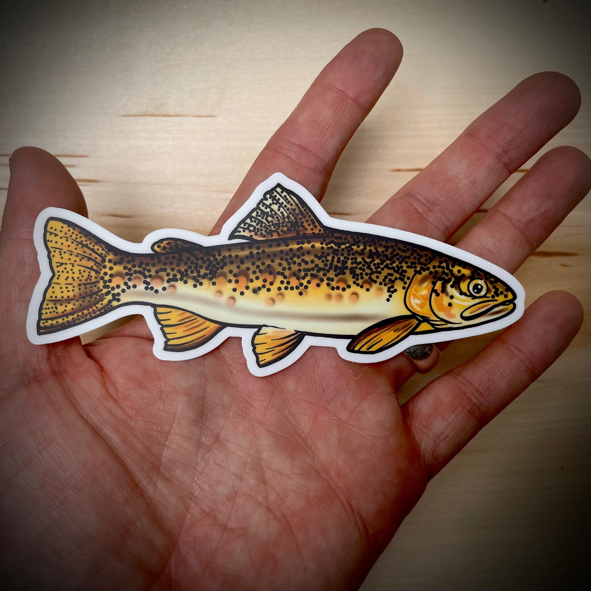Flying Fish Sticker Limited Edition Gila Trout Fly Fishing Sticker