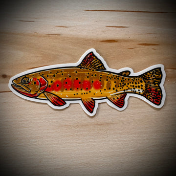 Cutthroat Trout Fly Fishing Sticker