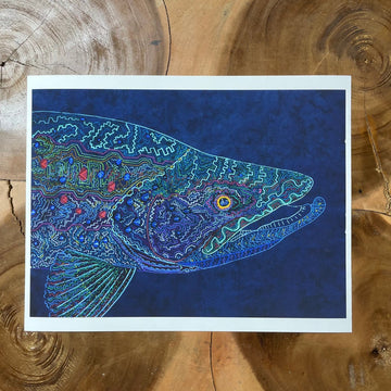 Tribal Trout Rio Figueroa Brown  fine art print By Zach Otte  LIMITED EDITION
