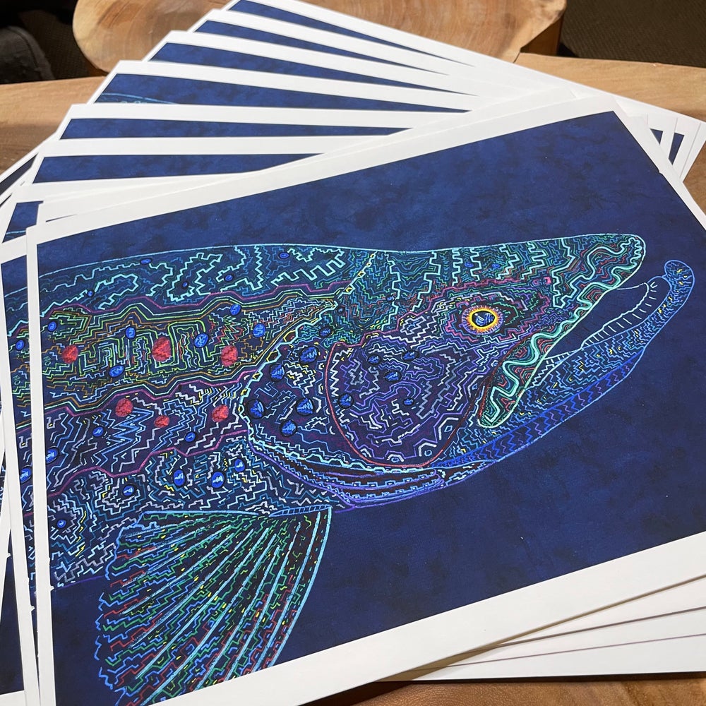 Tribal Trout Rio Figueroa Brown  fine art print By Zach Otte  LIMITED EDITION - thecosmicstream