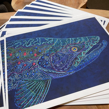 Tribal Trout Rio Figueroa Brown  fine art print By Zach Otte  LIMITED EDITION - thecosmicstream