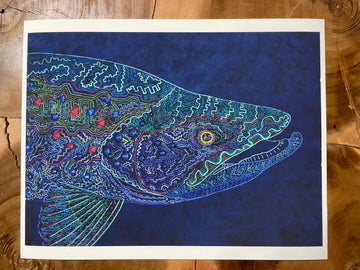 Tribal Trout Rio Figueroa Brown  fine art print By Zach Otte  LIMITED EDITION