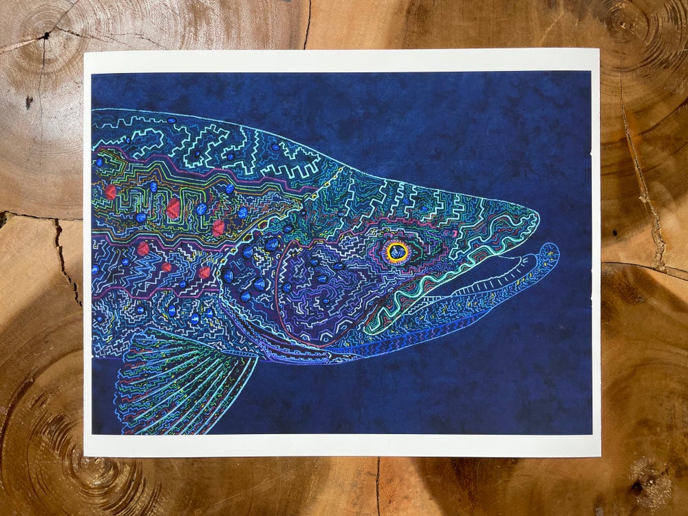 Tribal Trout Rio Figueroa Brown  fine art print By Zach Otte  LIMITED EDITION - thecosmicstream
