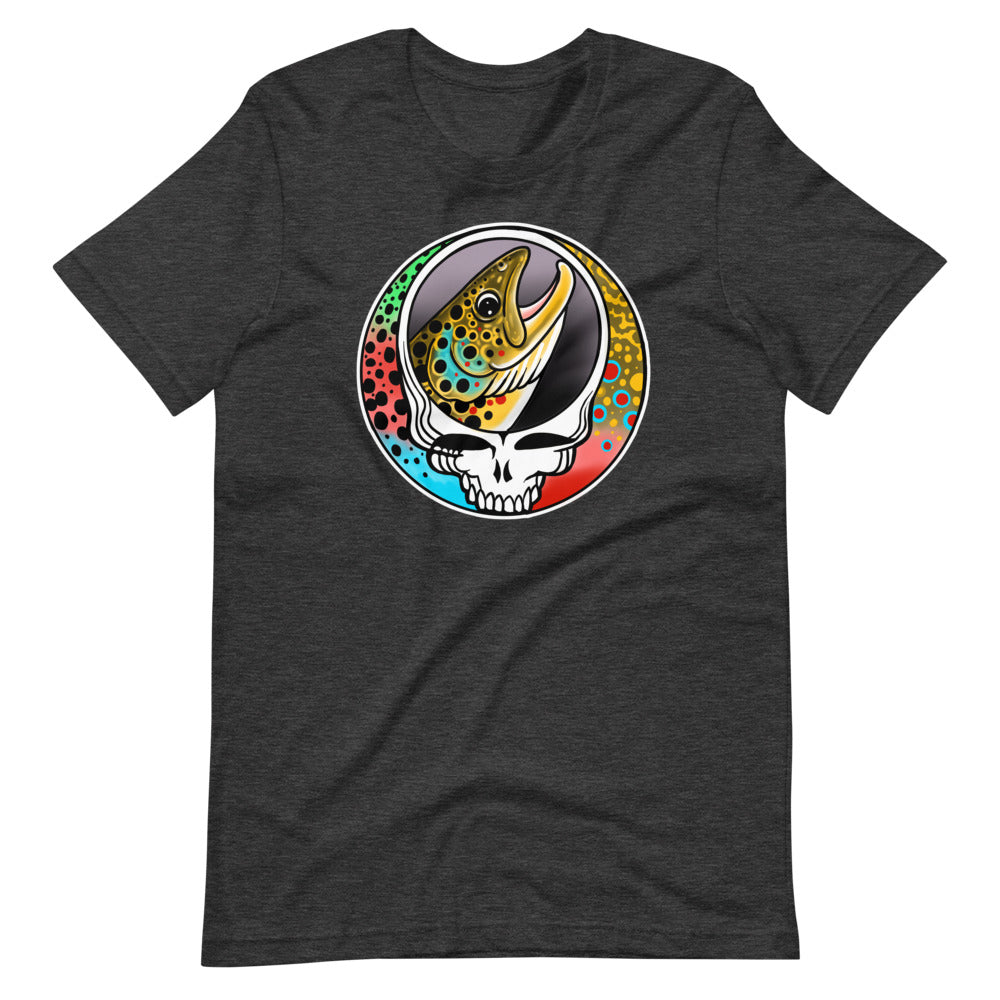 Steal Your Face Trout Trio Short-Sleeve Unisex T-Shirt - thecosmicstream