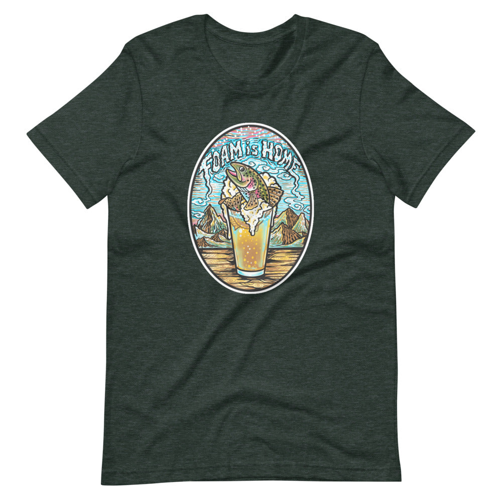 Foam is Home Short-Sleeve Unisex T-Shirt - thecosmicstream