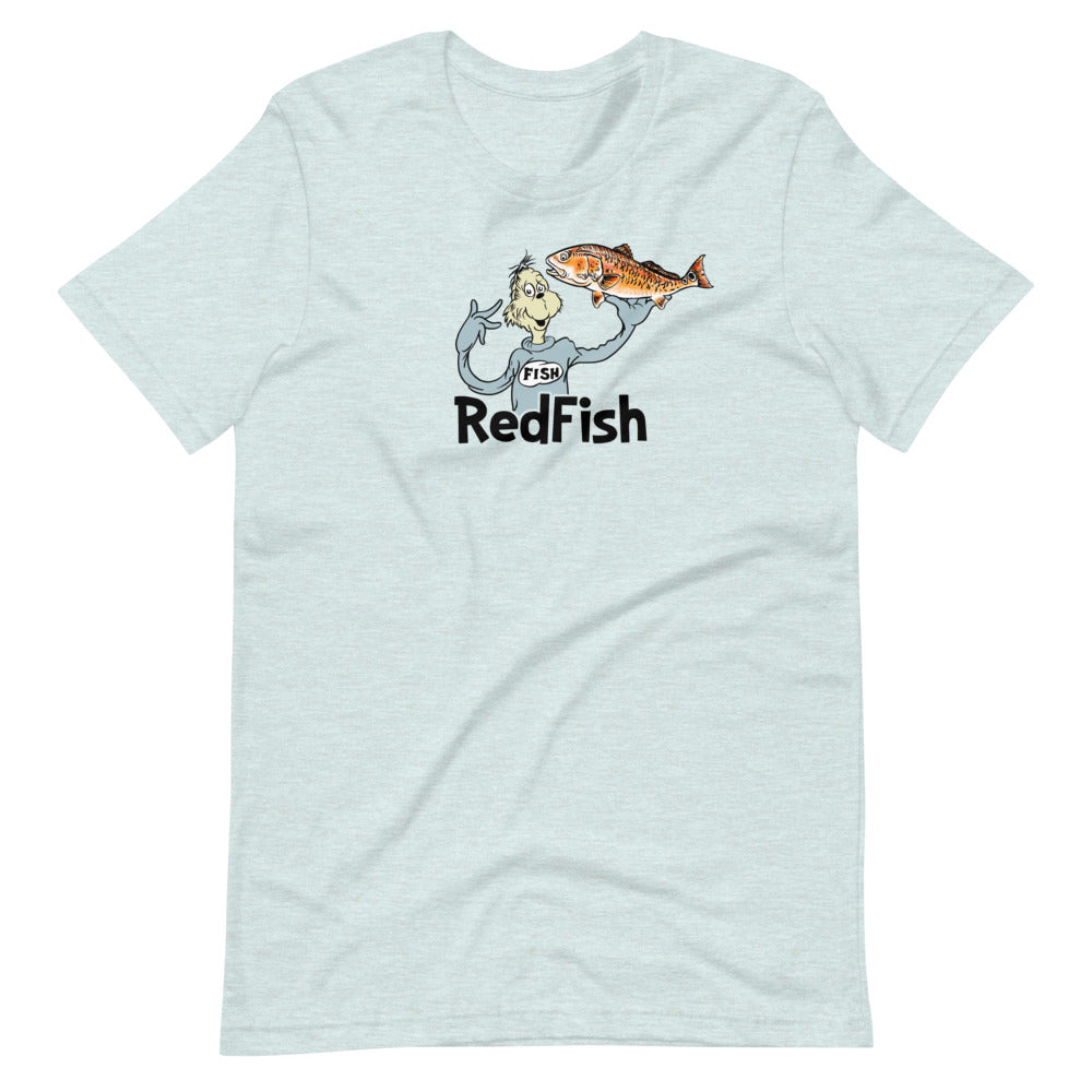 Dr Seuss Red Fish Short-Sleeve Unisex T-Shirt - thecosmicstream